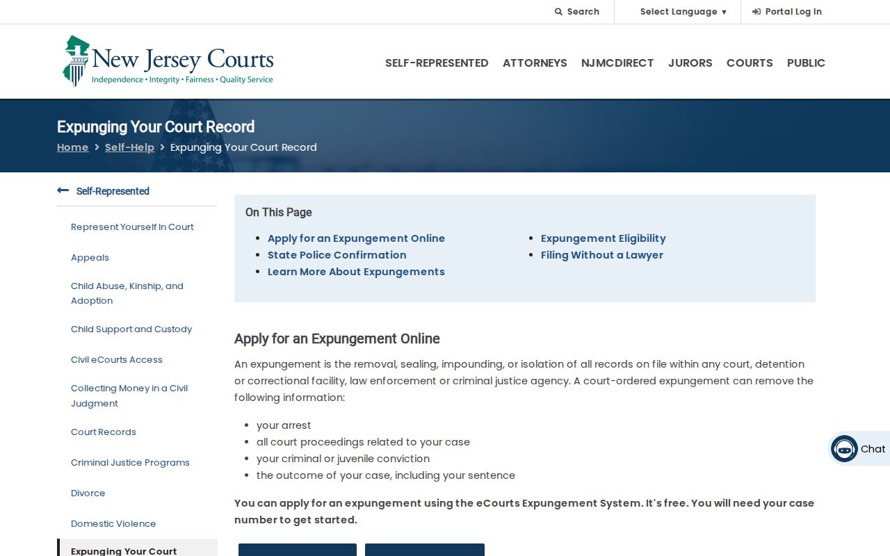 New Jersey Courts expungement information for Mercer County released inmate mugshots